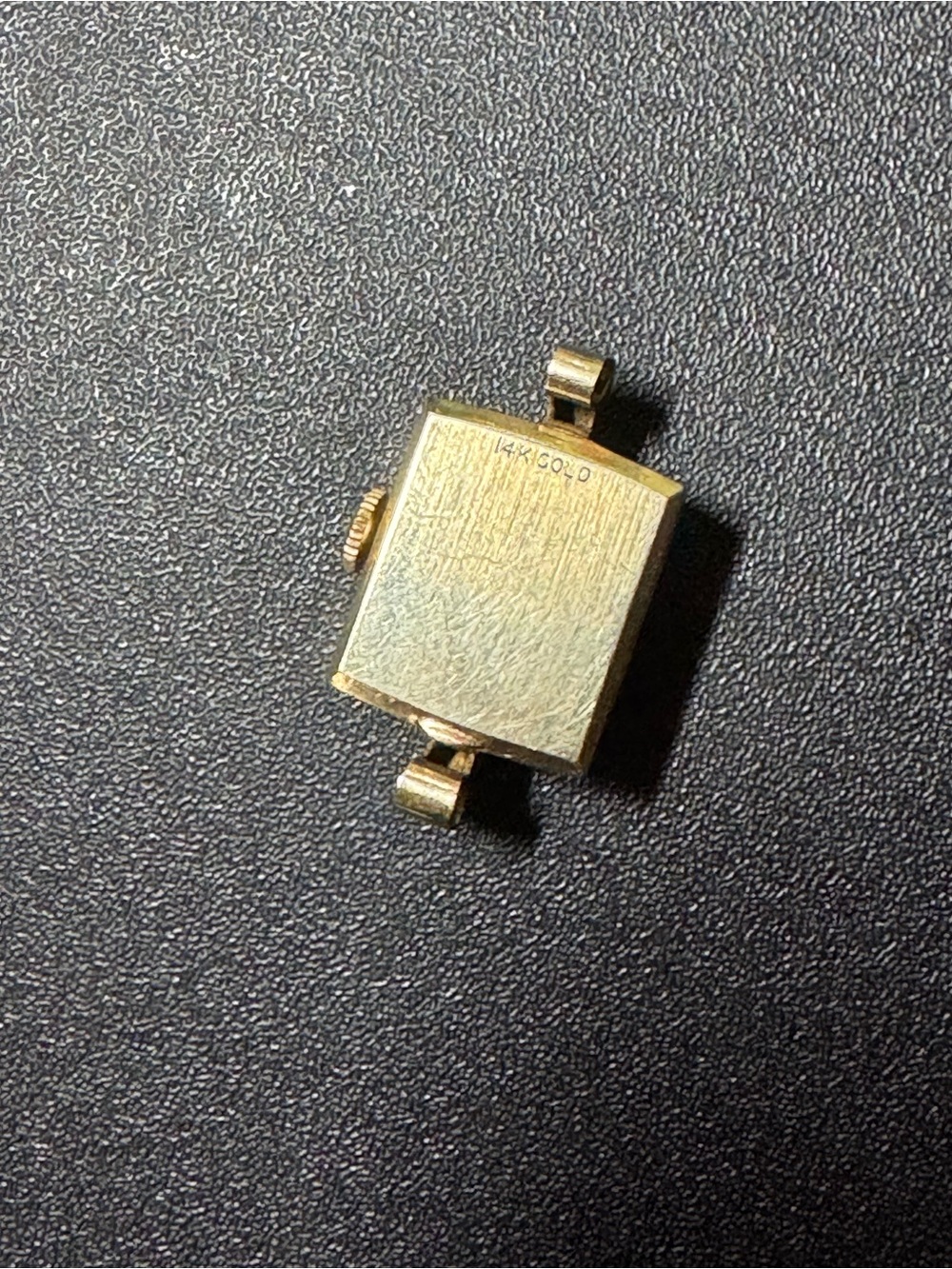 Longines Women's 14K Gold Rectangular Watch Head - Picture 3 of 5